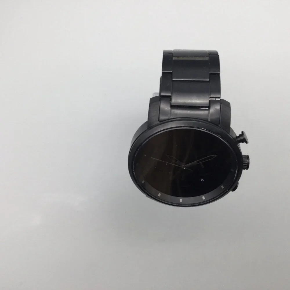 MVMT Chronograph Watch Men 45mm Black Date Stainless New Battery 7.75
